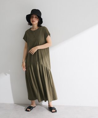 Green Parks ・ＳＵＧＡＲ　ＳＰＯＯＮ　フレンチギャザーカットワンヒ Khaki