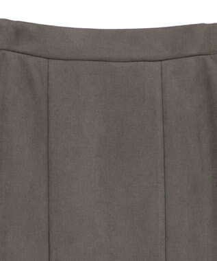 Green Parks なめらかタッチスウェード調マーメイドスカート Charcoal Gray