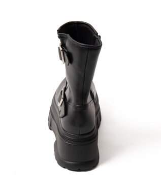 WEGO 厚底ボリュームエンジニアブーツ ブラック