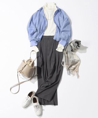 23区 スエード コンビ ドロスト バッグ ベージュ系