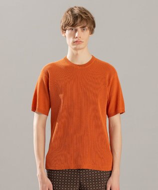 JOSEPH HOMME ストライプカナパ ニット オレンジ系