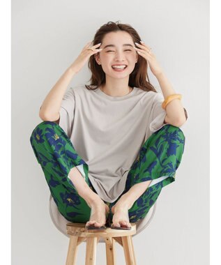 AMERICAN HOLIC 抗菌防臭ラウンドテールカットプルオーバー Gray Beige