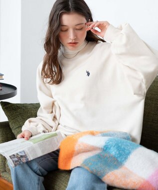 WEGO U.S. POLO ASSN.　だぼそでワンポイントスウェット ナチュラル