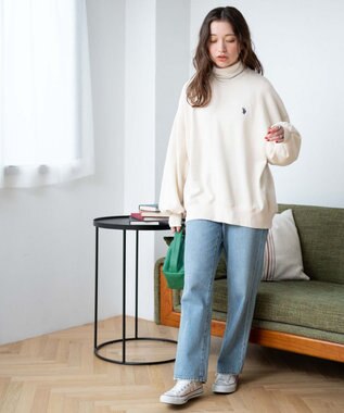 WEGO U.S. POLO ASSN.　だぼそでワンポイントスウェット ナチュラル