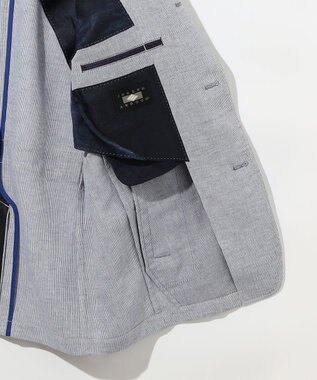 JOSEPH ABBOUD 【JAPANファブリック/清涼/軽量】 クールコードレーン ブルゾン パープル系