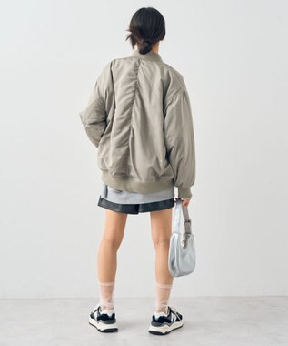 earth music&ecology リバーシブルMA-1 カーキ