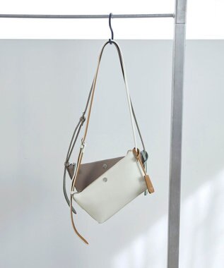 TOPKAPI 【Breath TOPKAPI】DUAL デュアル シュリンクレザー バイカラー ミニ ショルダーバッグ チャーム付き