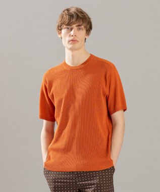 JOSEPH HOMME ストライプカナパ ニット オレンジ系