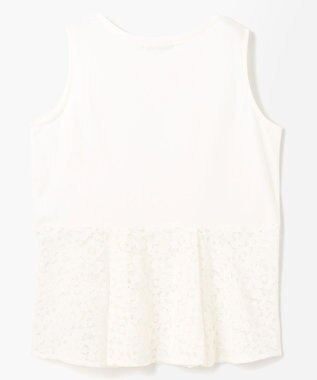 ANY L 【洗濯機可】タックヘムコンビインナー オフ/レース