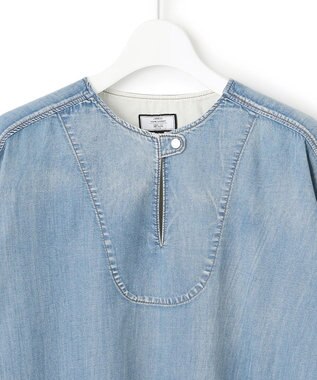 J.PRESS YORK STREET 【WOMEN】ダンガリーデニム ブラウス ダルブルー系