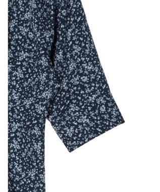 earth music&ecology 小花柄Ｖネックワンピース Navy