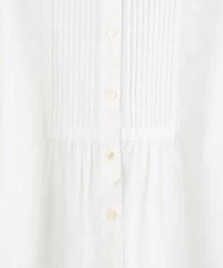 J.PRESS YORK STREET 【WOMEN】クレリックバンドドレス シャツ ホワイト系