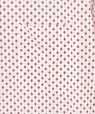 JOSEPH ABBOUD 【綿100％・ストレッチ・イージーケア】コンフォートジャージー プリント シャツ ワイン系5