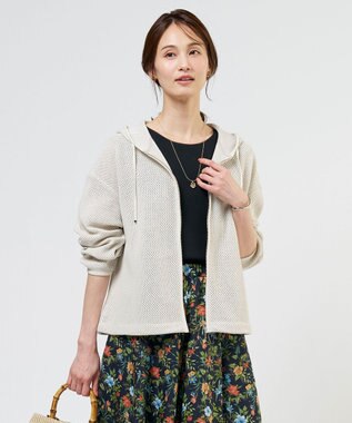 【冷房対策に】ラッセルレース パーカー