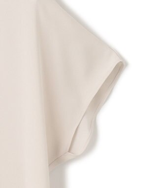 23区 L 【洗える】バックサテンアムンゼン パールボタン ブラウス ベージュ系