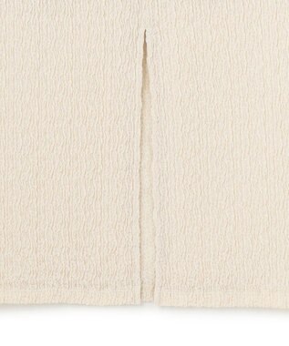 uncrave 【洗濯機洗い可】シャーリングレース スカート（uncrave WHITE） エクリュ