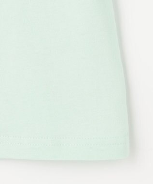 ANY KIDS 【綿100%】ドロップショルダー アニマルプリントTシャツ ミント×イヌ