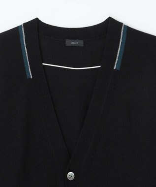 JOSEPH HOMME エッセンシャルメリノ　Vネックカーディガン ブラック系