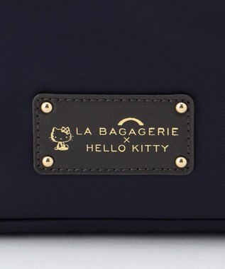 LA BAGAGERIE 【LA BAGAGERIE×HELLO KITTY】リボンチャーム付き　デイリートート　Sサイズ ネイビー
