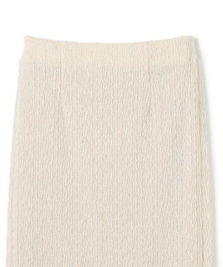 uncrave 【洗濯機洗い可】シャーリングレース スカート（uncrave WHITE） エクリュ