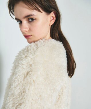 フェイクファーニットカーディガン / GRACE CONTINENTAL