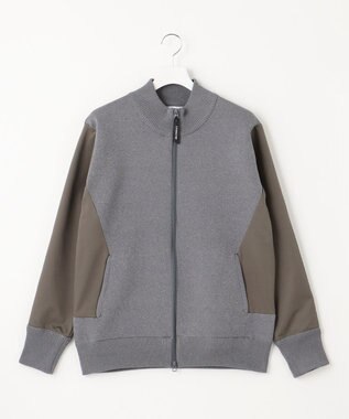 23区GOLF 【23Fondation/MEN】ハイブリッド ニットアウター ライトグレー系