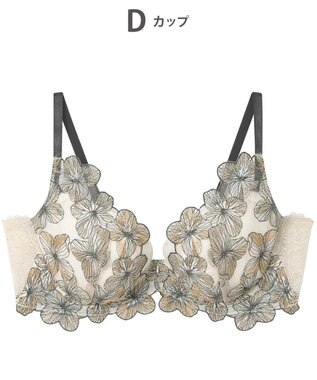 AMPHI ブラジャー ふっくらまる胸キープ 脇高設計 脇・背中スッキリ【Hold Day Bra】 BYJ311 アンフィ／ワコール