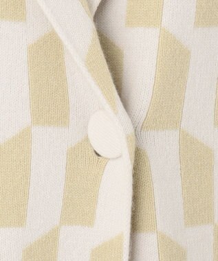 JOSEPH アルコーブ　インターシャ　ニットコート Pale Olive/Ivory