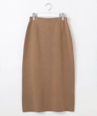 自由区 S 【カタログ掲載・セットアップ対応・洗える】スムージーニット スカート モカ