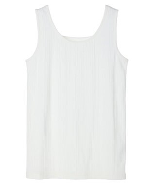 Green Parks 前後２ｗａｙリブタンク Off White