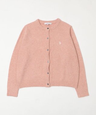 WEGO 【WEB限定/25年秋冬新作】別注USPOLO微起毛カーデ ライトピンク