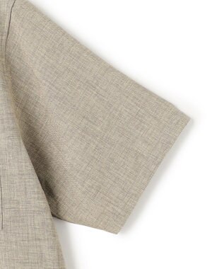 UNFILO MENS リネンライク シャツ グレー