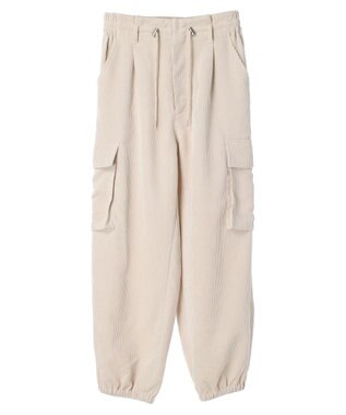 Green Parks ・ＥＬＥＮＣＡＲＥ　ＤＵＥ　コーデュロイカーゴパンツ Ivory