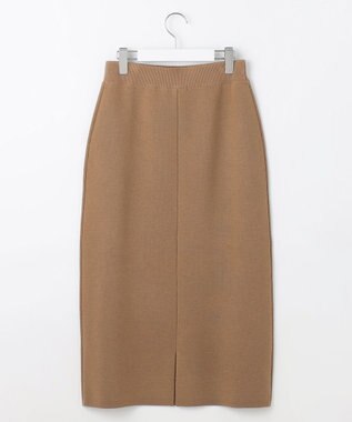 自由区 S 【カタログ掲載・セットアップ対応・洗える】スムージーニット スカート モカ