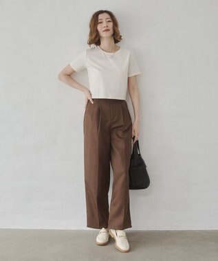 WEGO 【7色/SMLサイズ展開】コンパクトフィットT オフホワイト