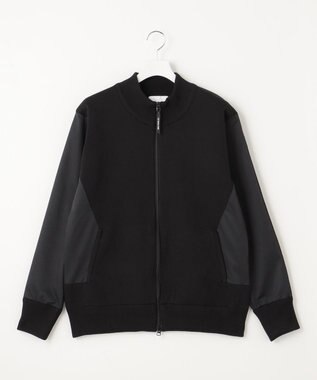 23区GOLF 【23Fondation/MEN】ハイブリッド ニットアウター ブラック系