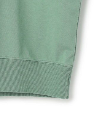 J.PRESS YORK STREET 【UNISEX】ブルドックプリント クルーネック Tシャツ ライトグリーン系