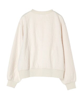 Green Parks ヒョウ柄ジャガードプルオーバー Ecru