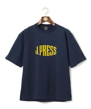 J.PRESS MEN 【J.PRESS ORIGINALS】Supima Recycle Jersey J.PRESS Logo T-shirt ネイビー系