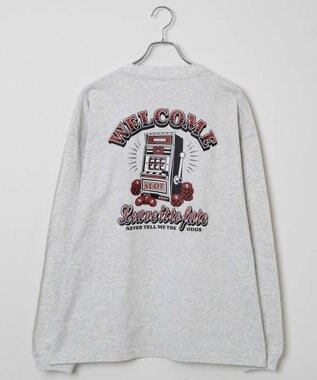 WEGO 【ユニセックス着用ITEM】ユニークモチーフBIGロンT グレー