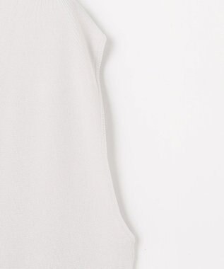 ANY L ロングニットジレ オイスター