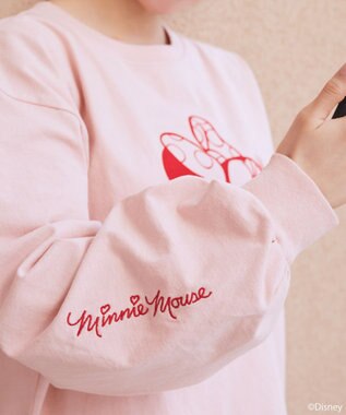 earth music&ecology 【予約】【綿100％】Disney/アソートプリントロンTEE ピンク