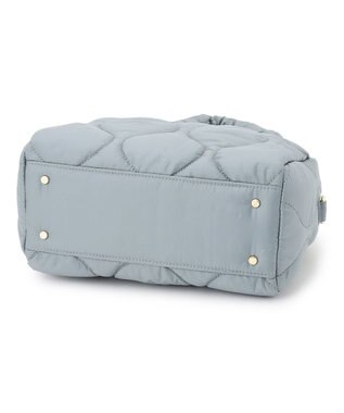 23区 キルティング ボストン バッグ サックスブルー系