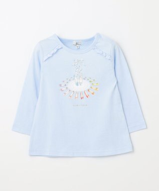 組曲 KIDS 【80-100㎝】プリマパレット Tシャツ サックス系