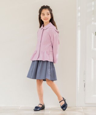 組曲 KIDS 【150-160㎝】【撥水】フリル マウンパ ラベンダー