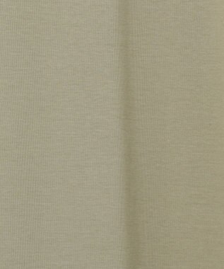 自由区 【洗える】リラックスジャージー クルーネックワンピース カーキ系