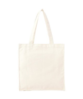 Maison de FLEUR ブランドロゴ刺繍スクエアトートバッグ Ivory