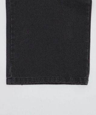 WEGO 【ユニセックス着用ITEM?MLサイズ展開】ダブルウエストカーゴデニムパンツ デニムブラックソノタ