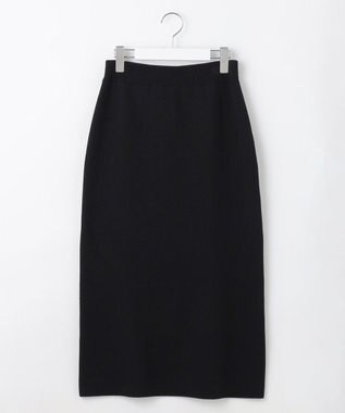 自由区 S 【カタログ掲載・セットアップ対応・洗える】スムージーニット スカート ブラック
