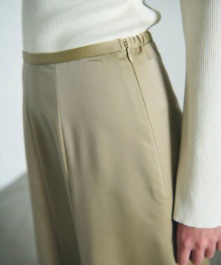 GRACE CONTINENTAL サテンマーメイドスカート ベージュ